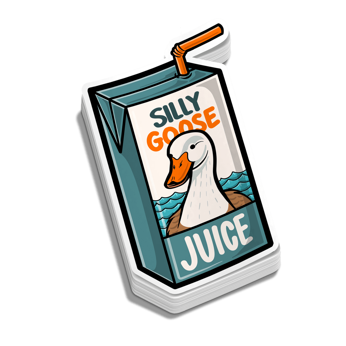 Silly Goose Vinyl Hard Hat Decal – 2.75 Inch
