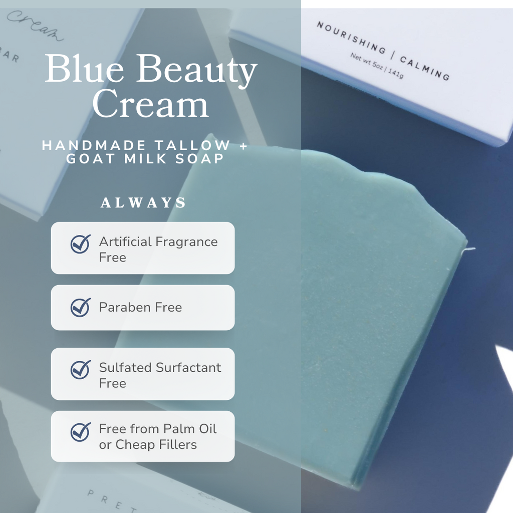 Blue Beauty Cream Facial Cleansing Bar — 5 oz