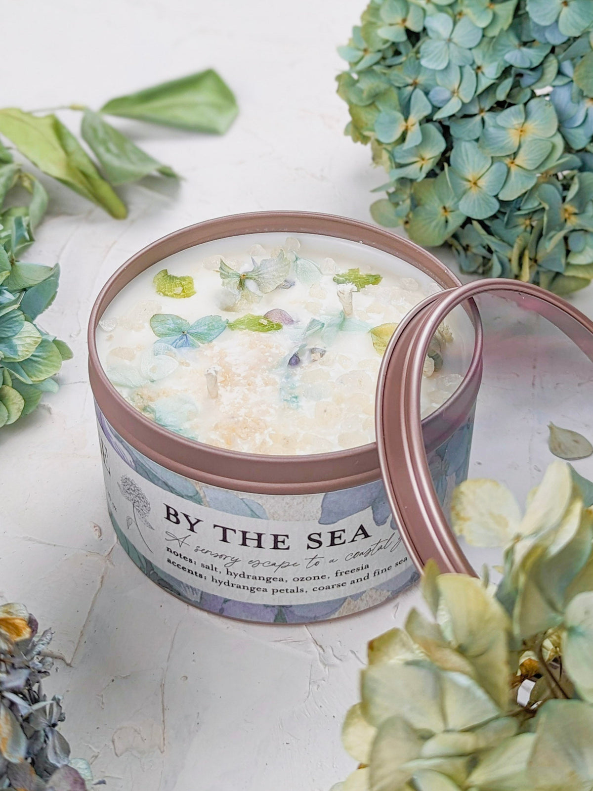 By the Sea Hydrangea & Sea Salt Candle