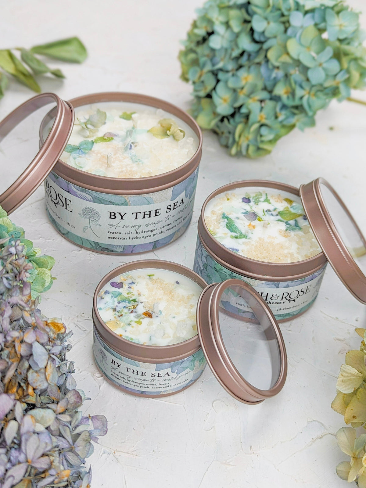 By the Sea Hydrangea & Sea Salt Candle