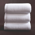 White Cotton Bath Towel — Multiple Sizes & Weights