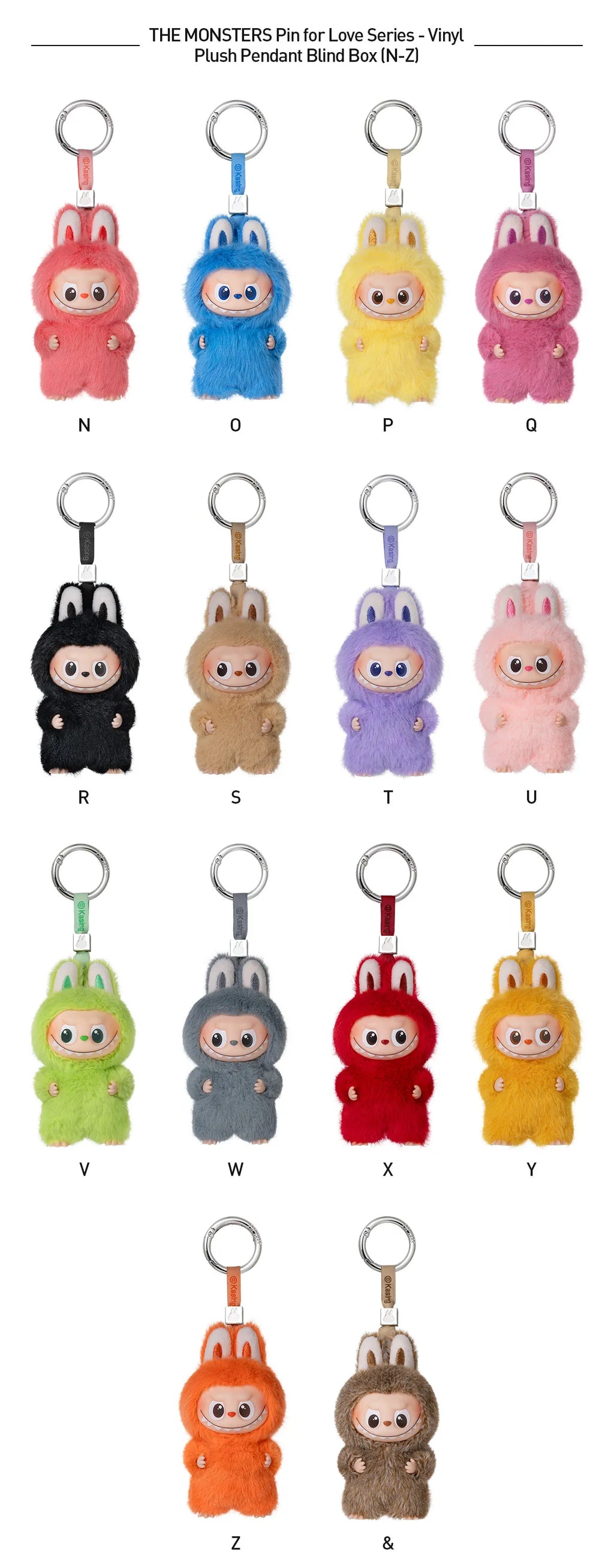 Pop Mart Labubu Pin for Love Blind Box – A–M (Yellow)