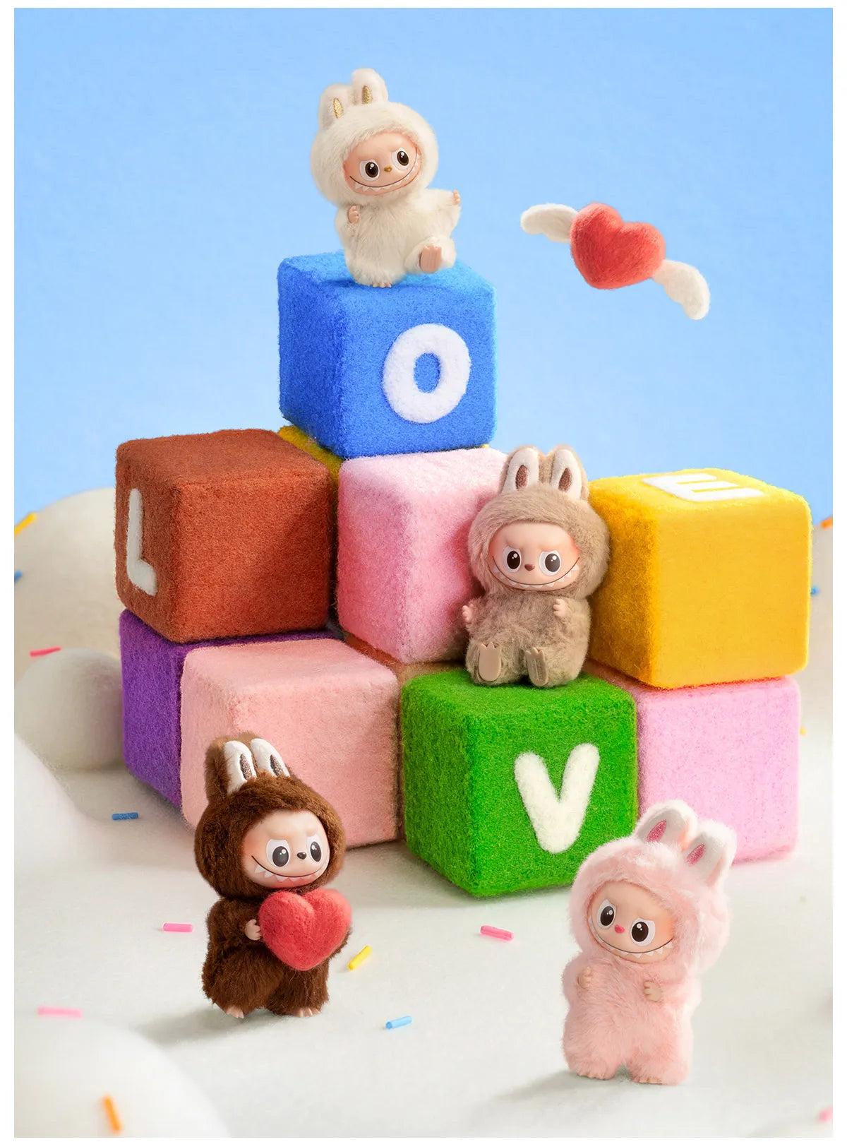Pop Mart Labubu Pin for Love Blind Box – N–Z (Blue)
