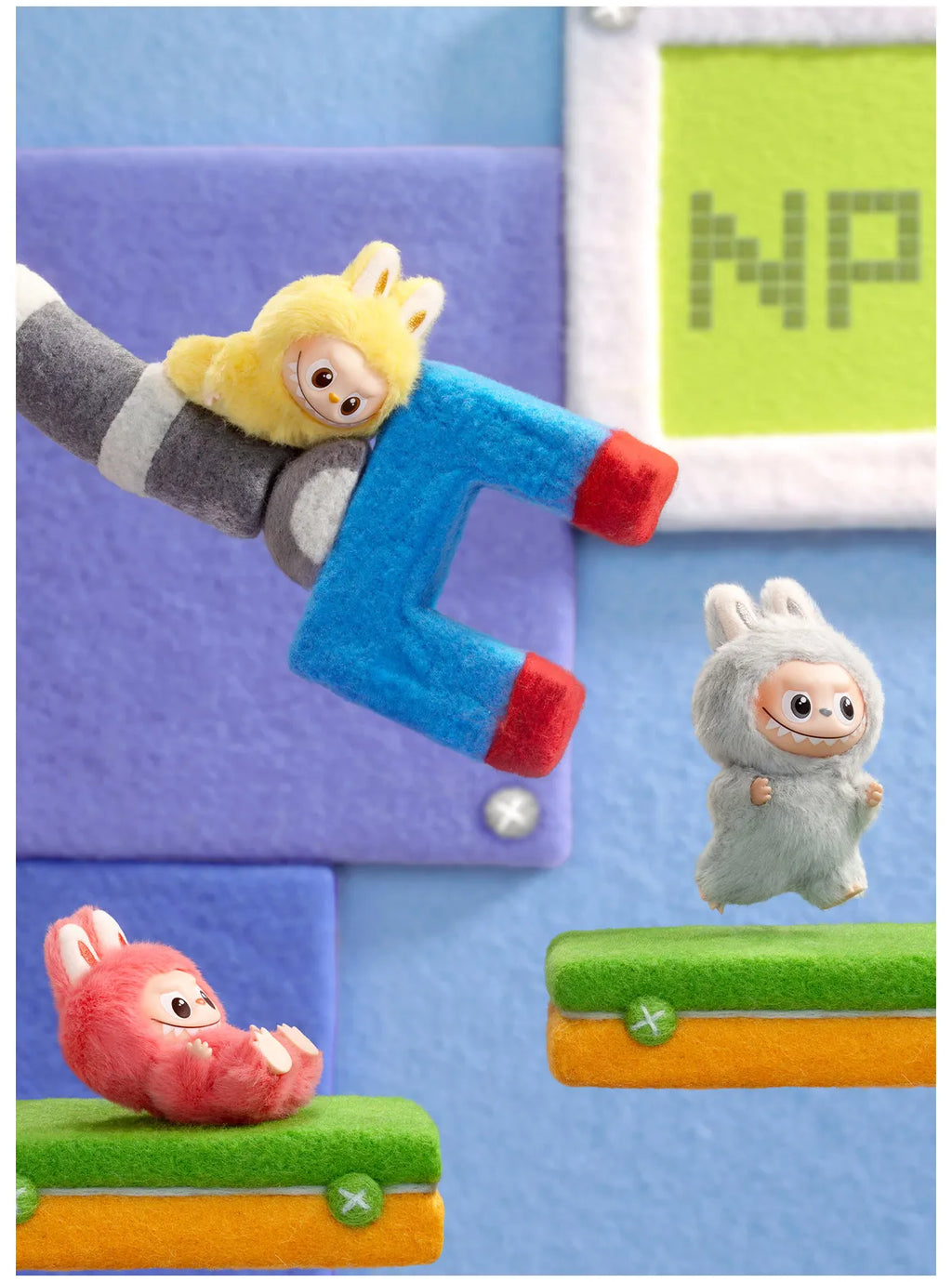 Pop Mart Labubu Pin for Love Blind Box – N–Z (Blue)