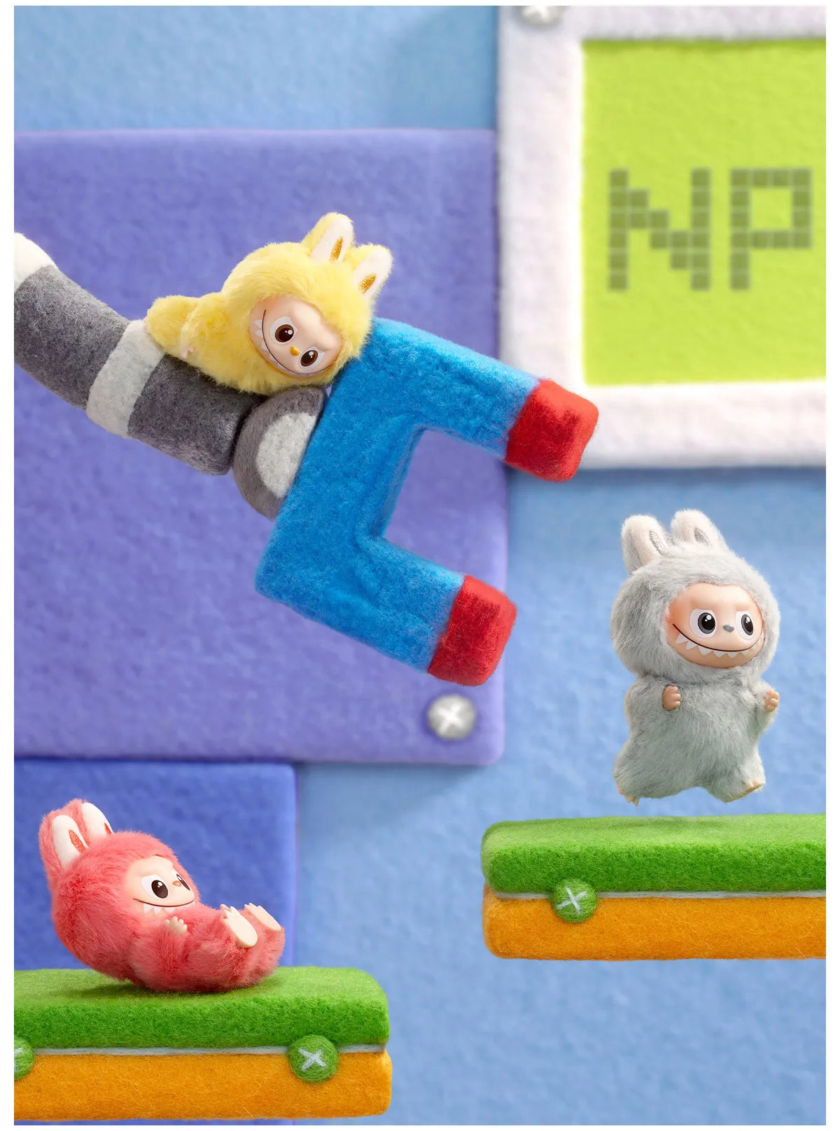 Pop Mart Labubu Pin for Love Blind Box – N–Z (Blue)