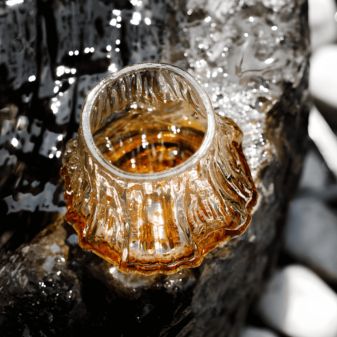 Yama Textured Crystal Whisky Glass Set