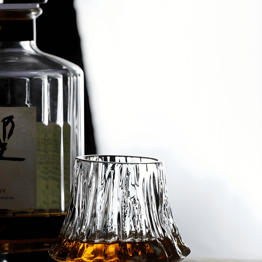 Yama Textured Crystal Whisky Glass Set