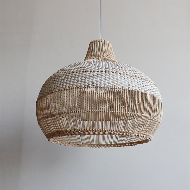 Handwoven Rattan Pendant Light — product view 12