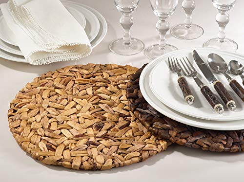 Woven Seagrass Round Placemats — Set of 4