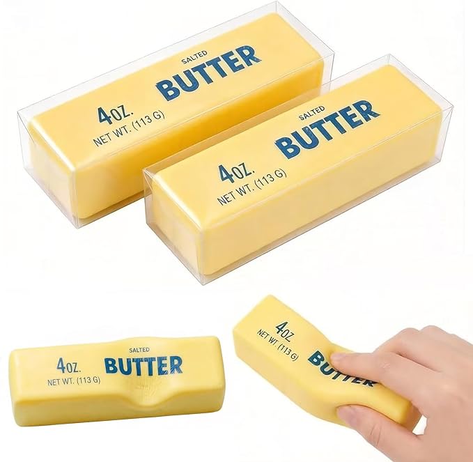 Slow-Rising Butter Stick Squishies — Set of 2
