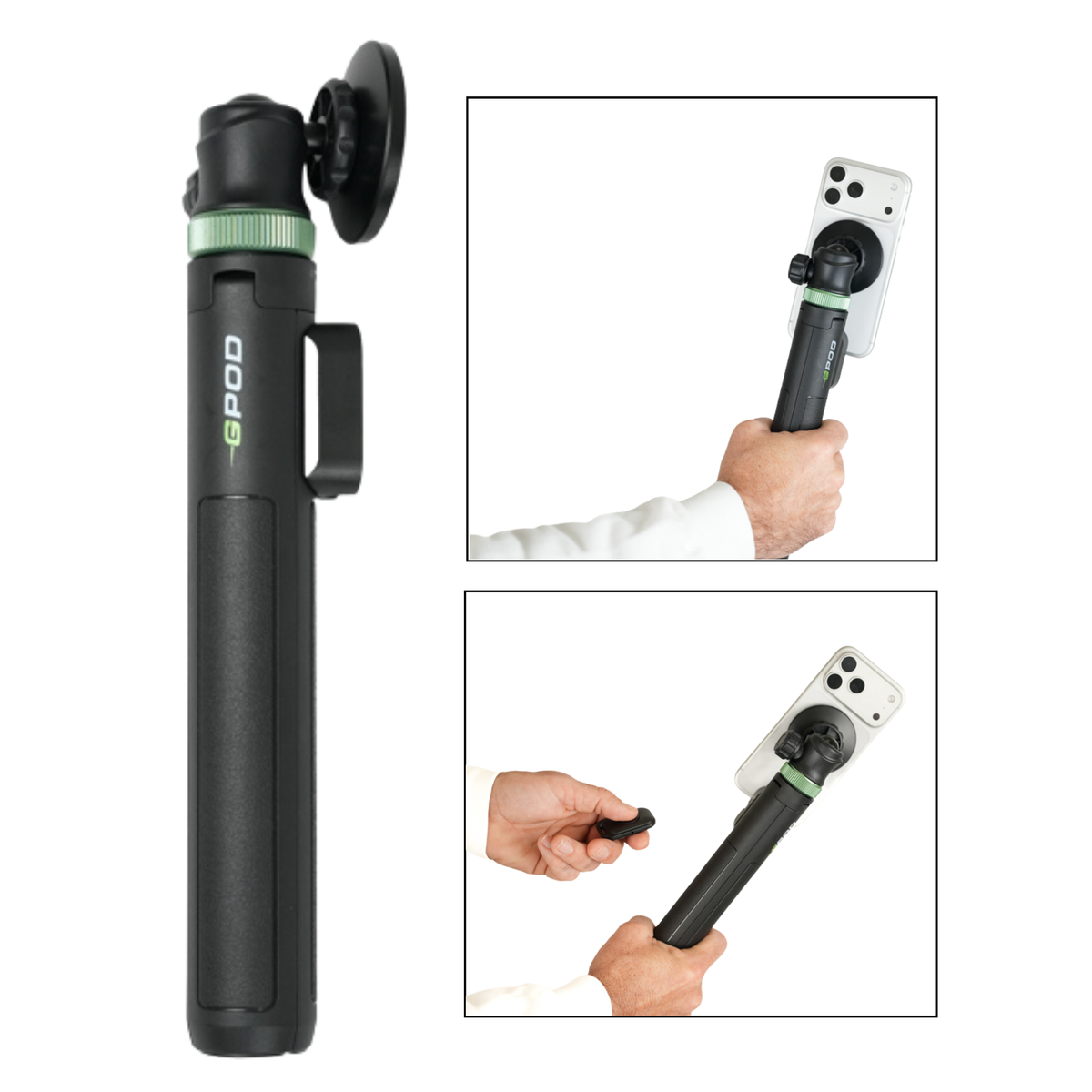 GPOD Travel Magnetic Phone Tripod with Bluetooth Remote