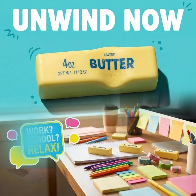 Slow-Rising Butter Stick Squishies — Set of 2