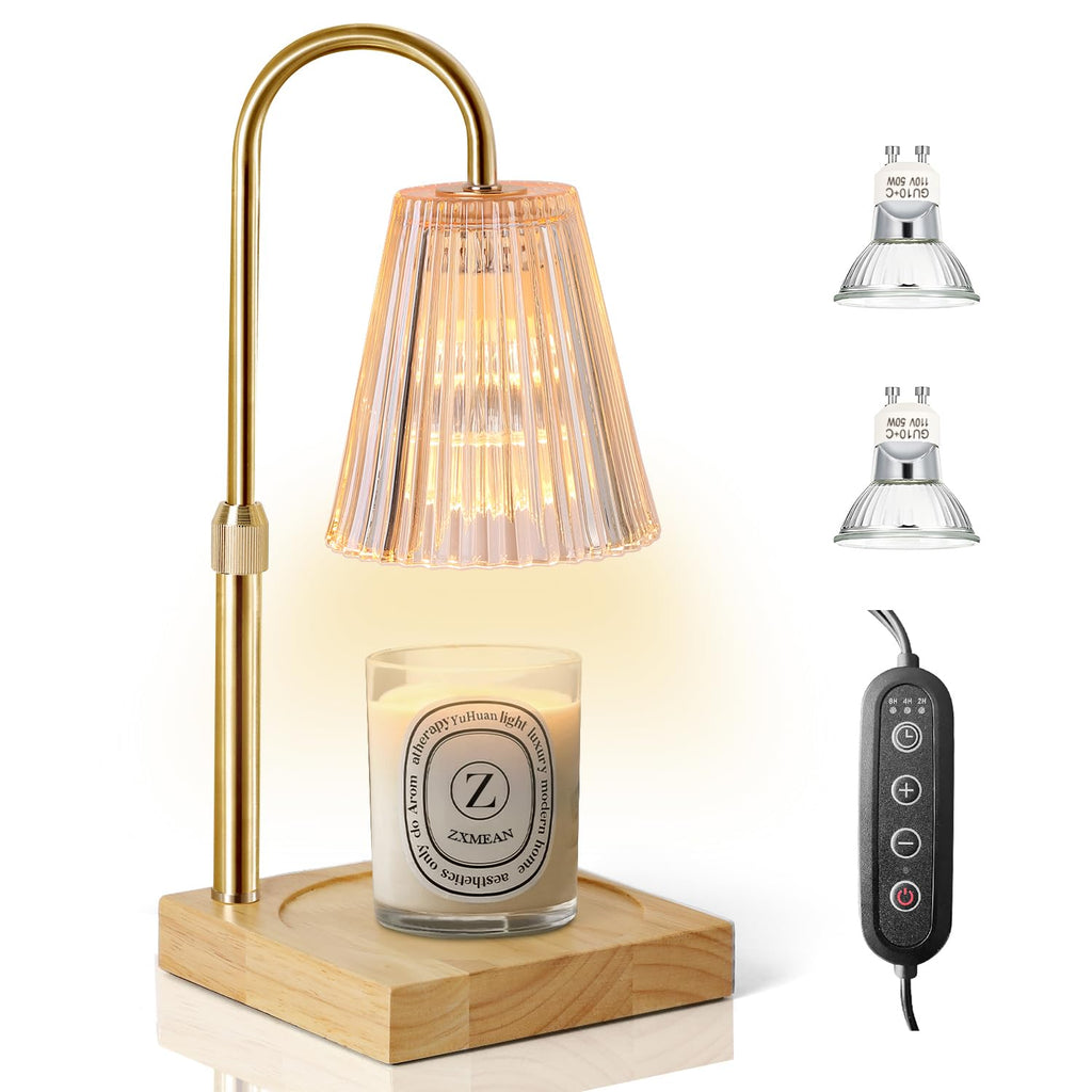 Amber Candle Warmer Lamp — Adjustable & Dimmable