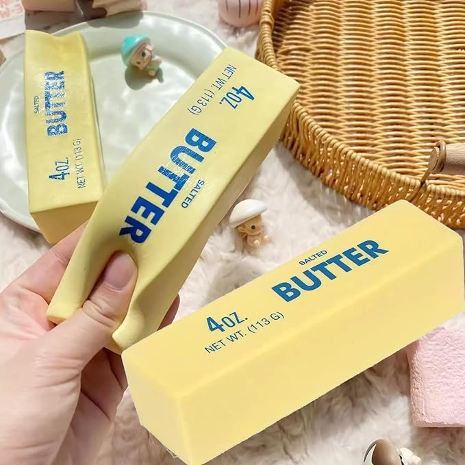 Slow-Rising Butter Stick Squishies — Set of 2