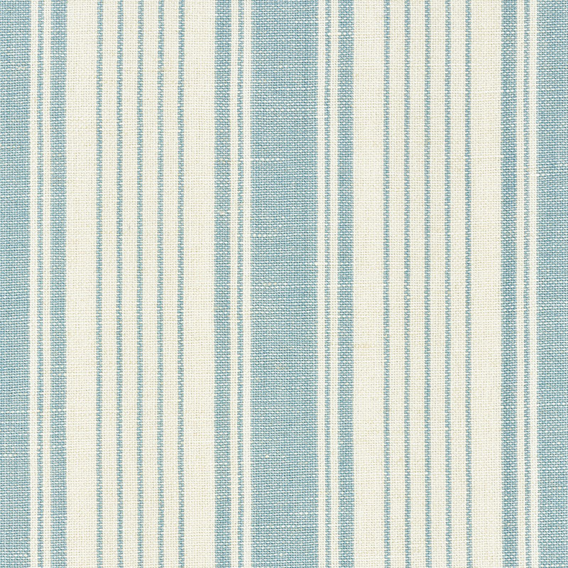 Ojai Stripe Pillow Cover — China Blue — product view 3