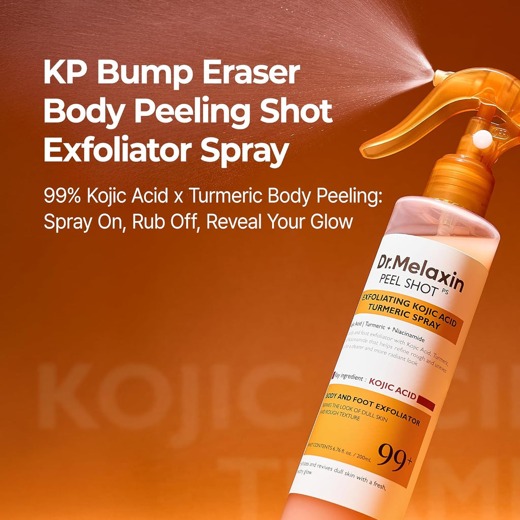 Dr. Melaxin Peel Shot Kojic Acid & Turmeric Body Spray – 200mL