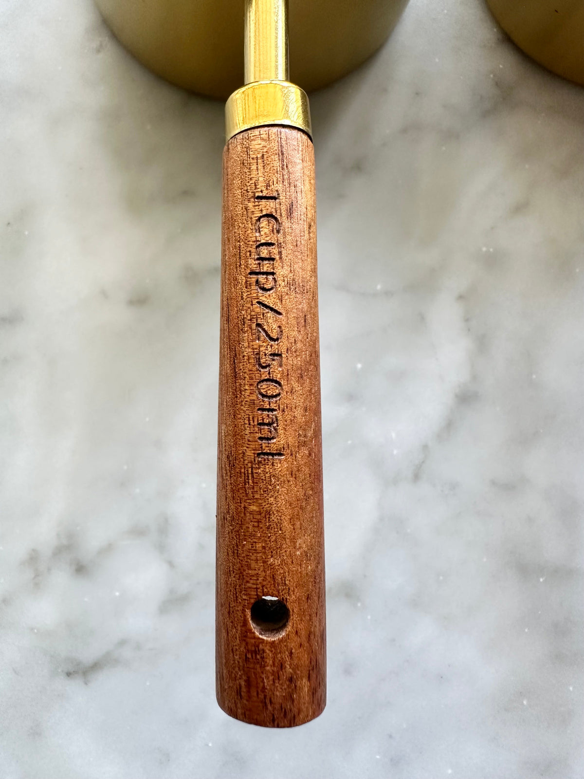 Montecito Wood & Gold Measuring Cups and Spoons — Set of 8