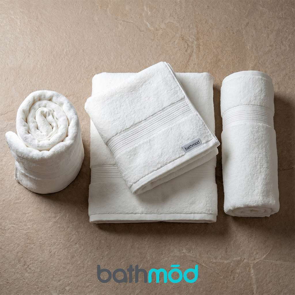 Organic Turkish Cotton Bath Towels — Set of 4