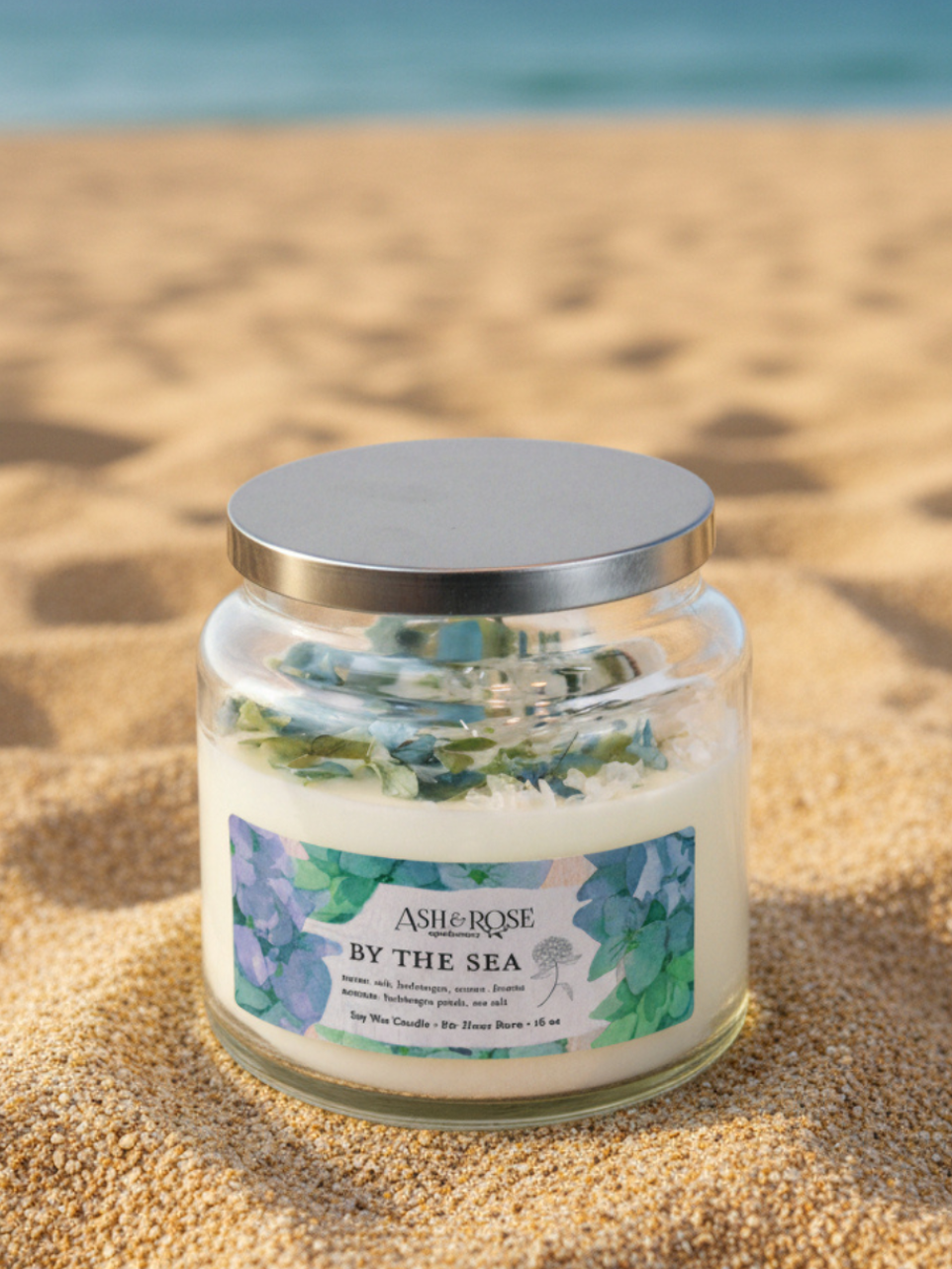 By the Sea Hydrangea & Sea Salt Candle