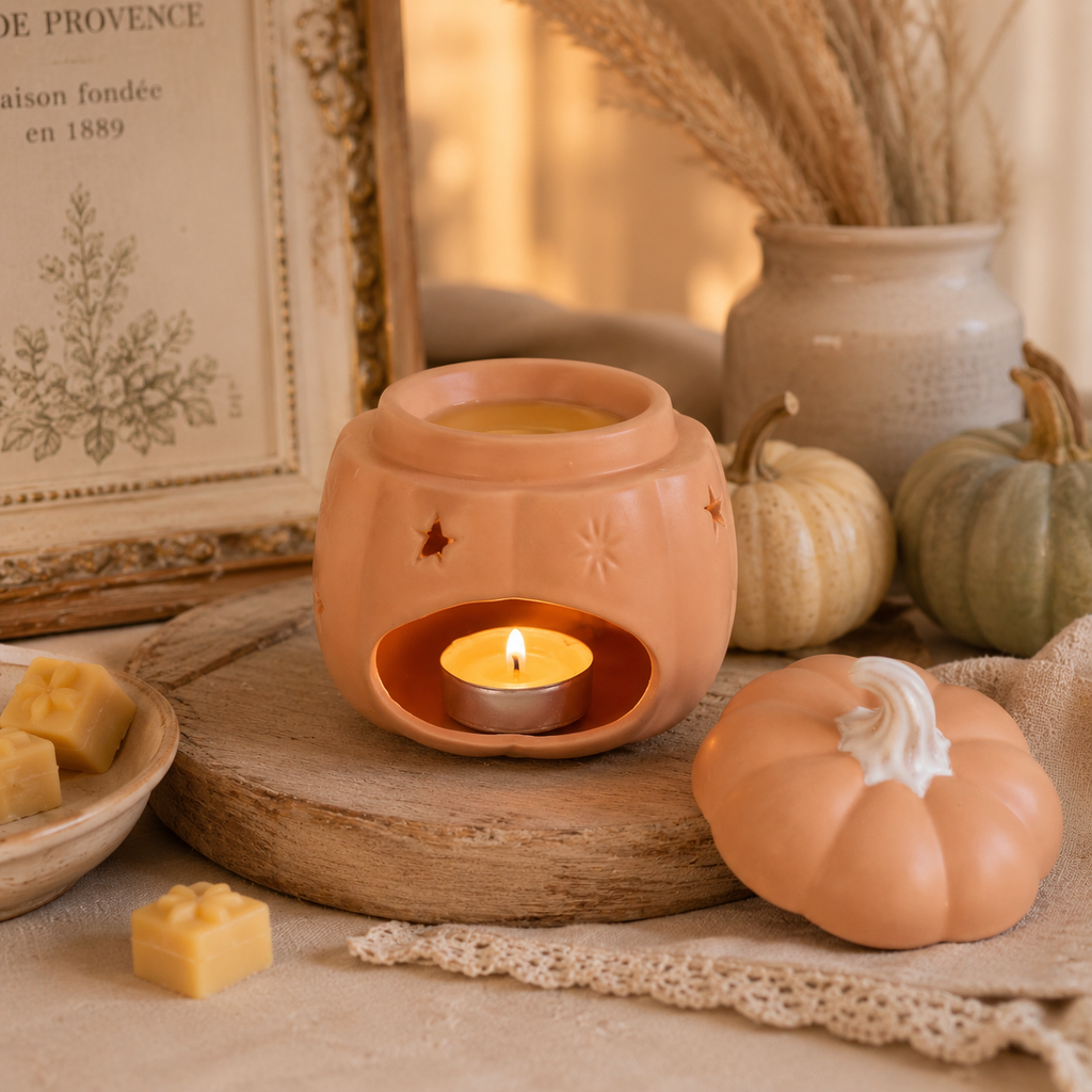 Starry Ceramic Pumpkin Wax Warmer