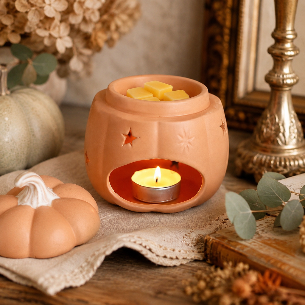 Starry Ceramic Pumpkin Wax Warmer