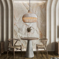Handwoven Rattan Pendant Light — product view 3