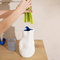 Georgia Sculptural White Porcelain Vase — 10 in