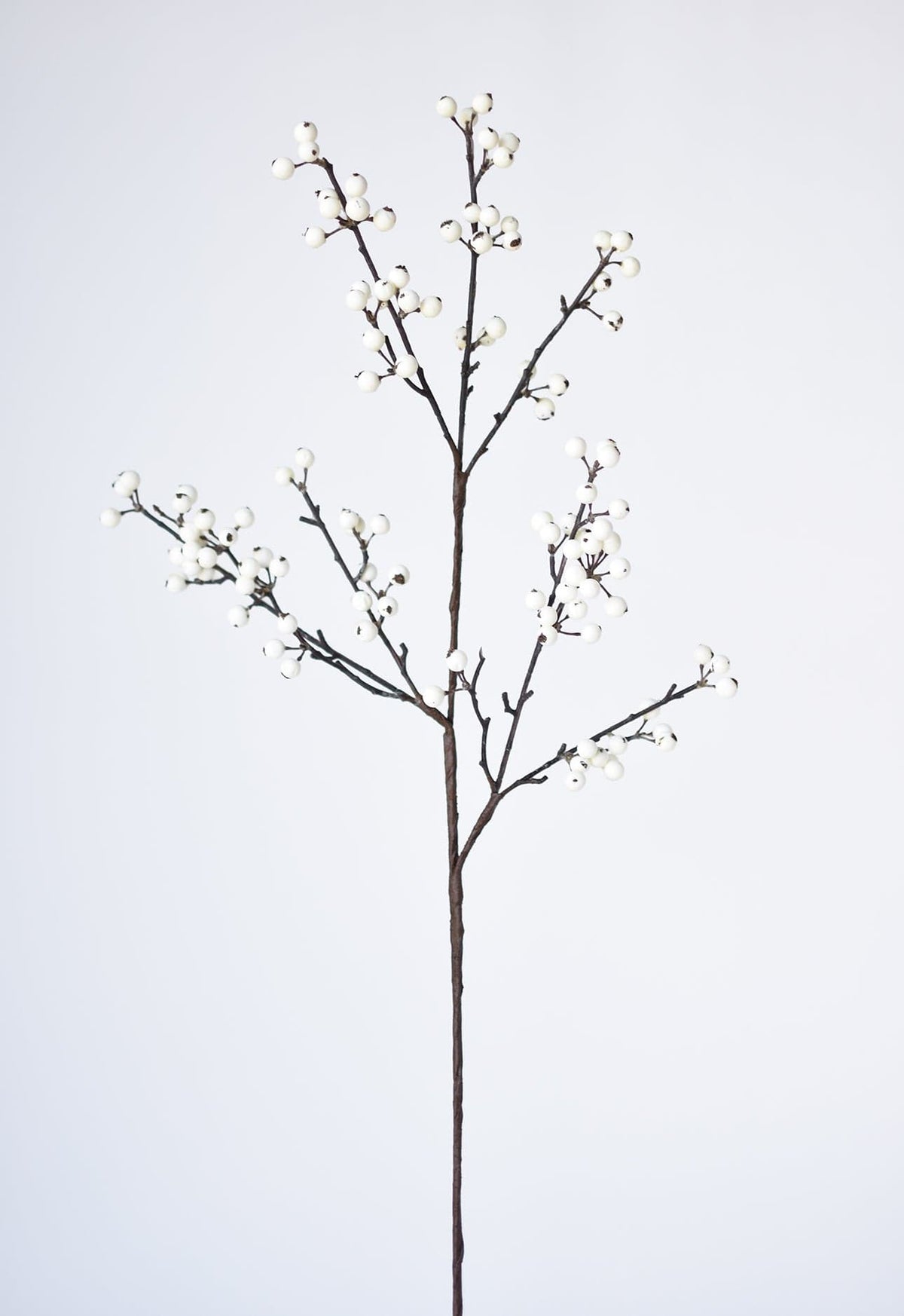 White Berry Faux Branch — 33 in