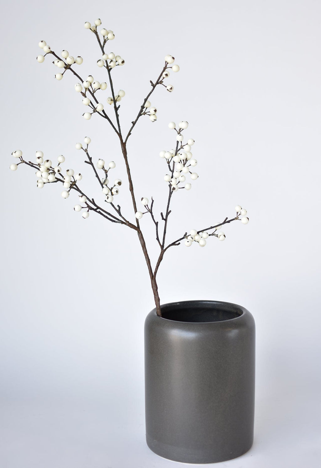 White Berry Faux Branch — 33 in