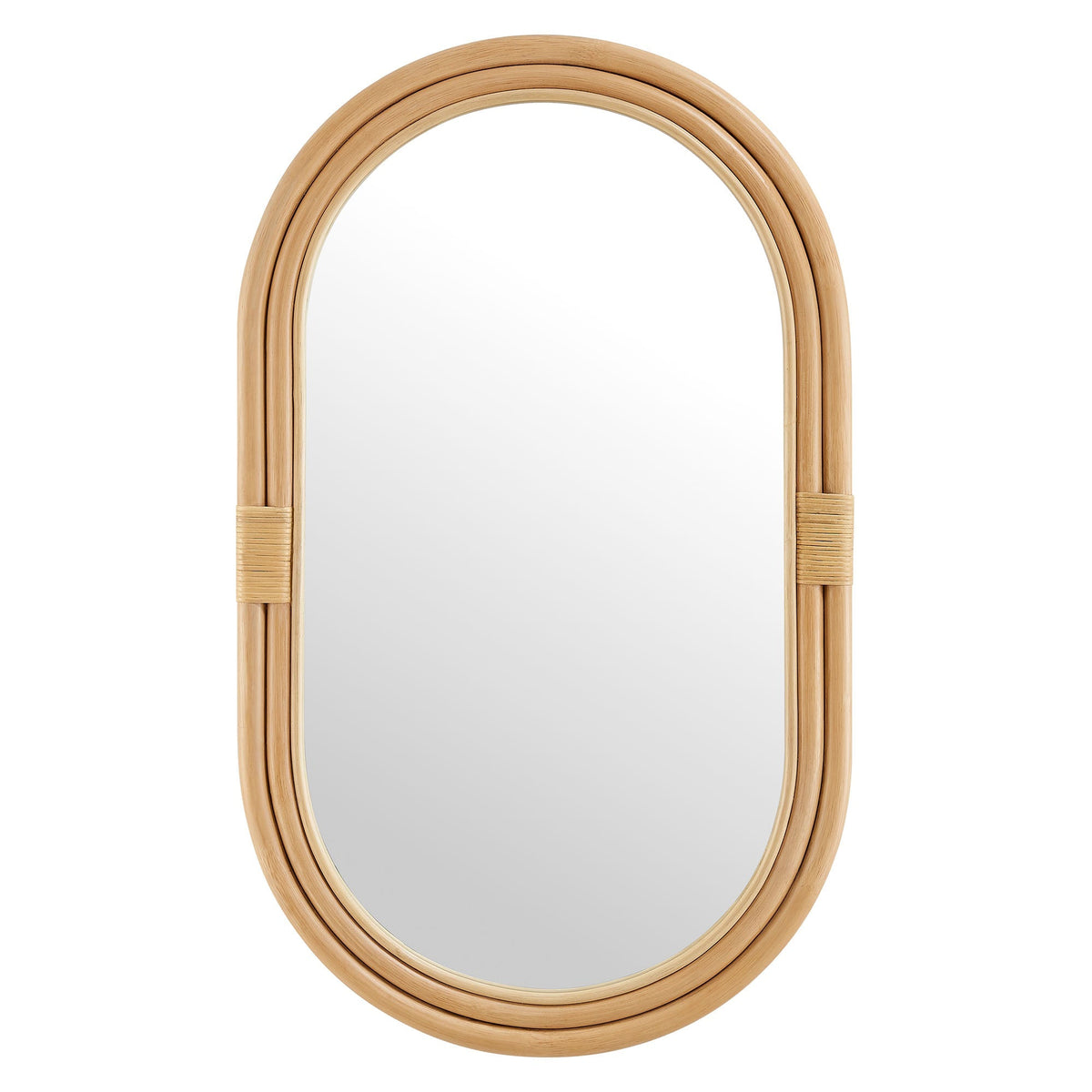 Corsica Oval Rattan Wall Mirror by Modway