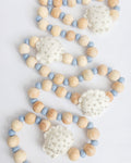 Coastal Seashell & Wood Bead Garland — 6 ft