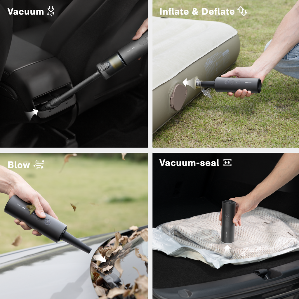 HOTO AutoCare 4-in-1 Air Duster & Handheld Vacuum