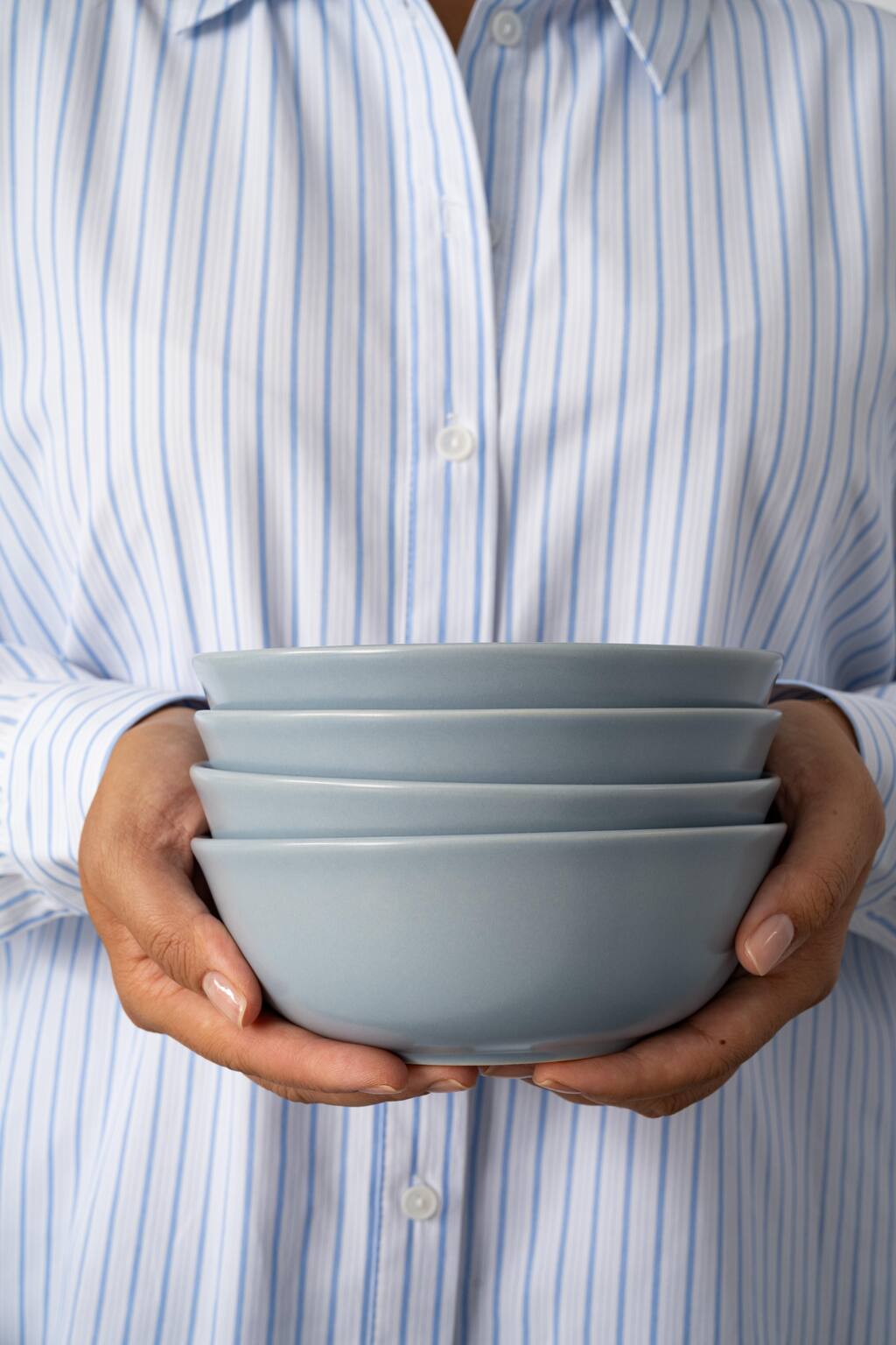 Dome Stoneware Bowl Set — Set of 4