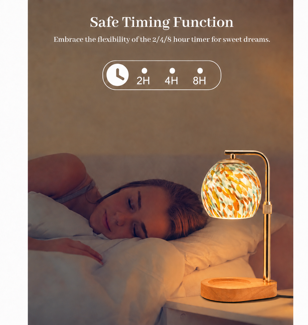 Candle & Simmer Pot Warmer Lamp — Timer & Dimmer