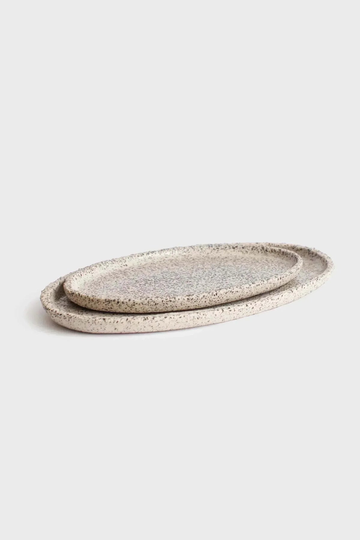 Speckled Oat Stoneware Serving Platter