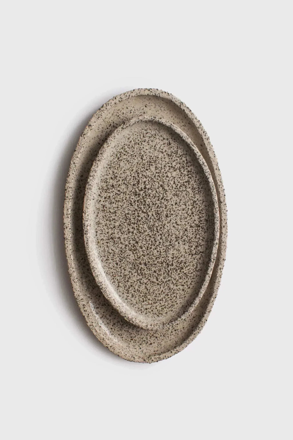 Speckled Oat Stoneware Serving Platter