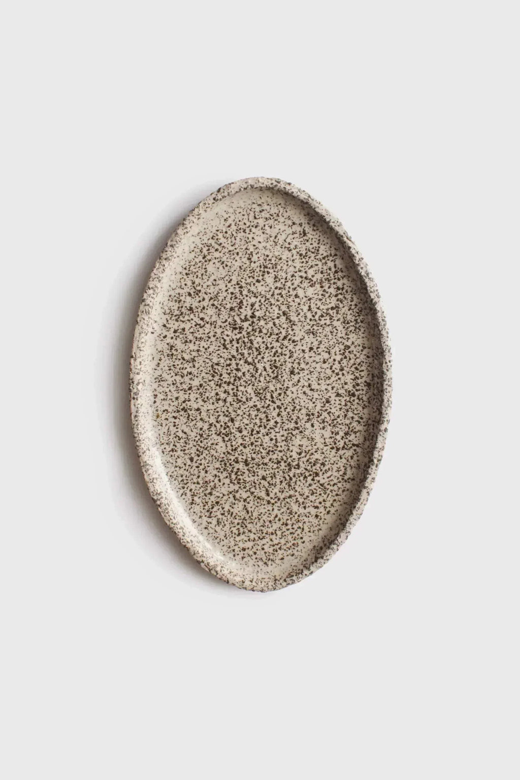 Speckled Oat Stoneware Serving Platter