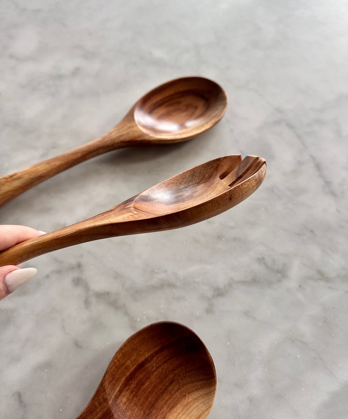 Tulum Teak Serving Set — 3 Pieces