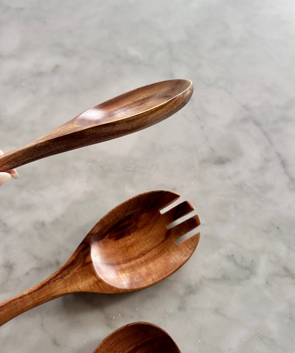 Tulum Teak Serving Set — 3 Pieces