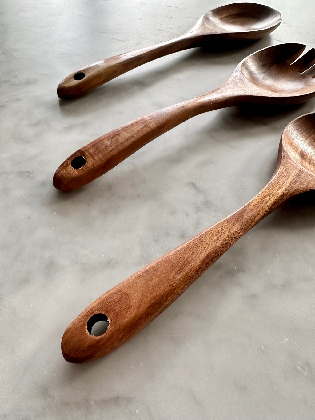 Tulum Teak Serving Set — 3 Pieces
