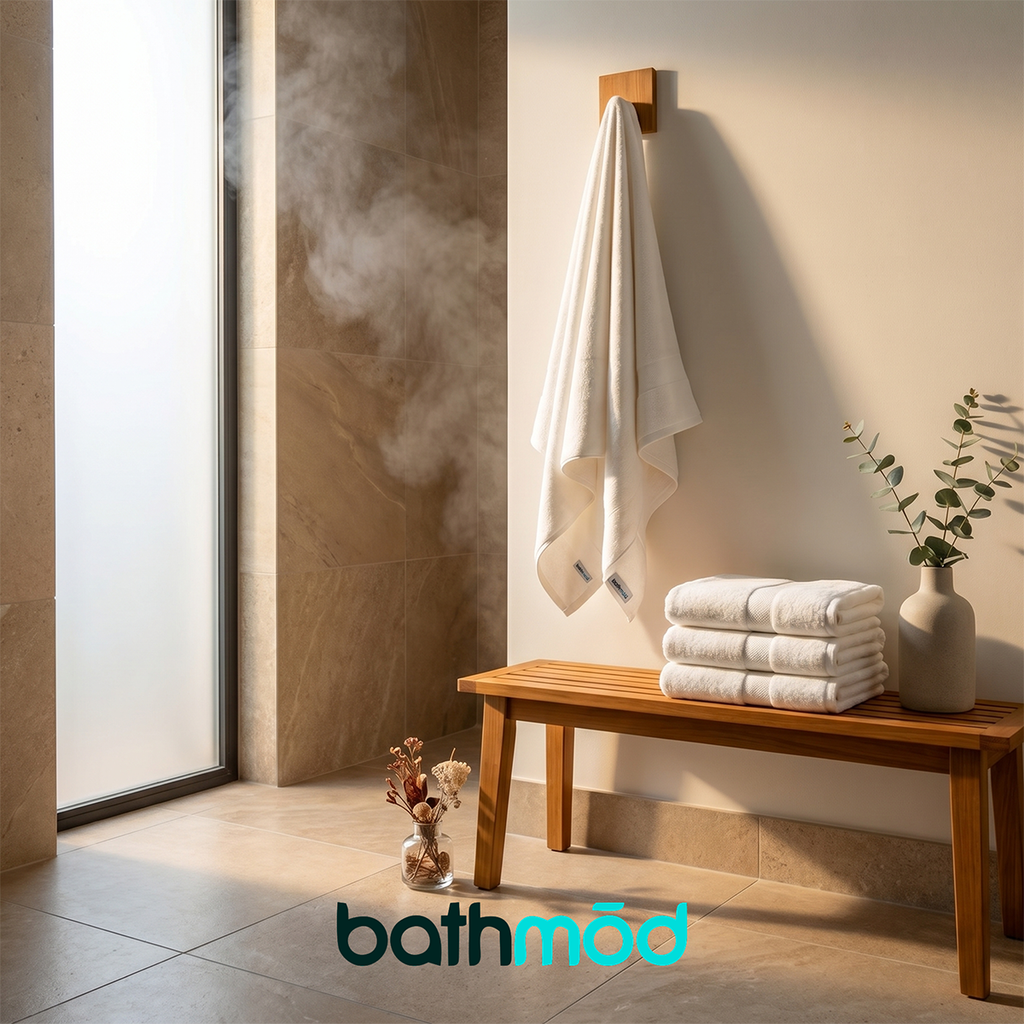 Organic Turkish Cotton Bath Towels — Set of 4