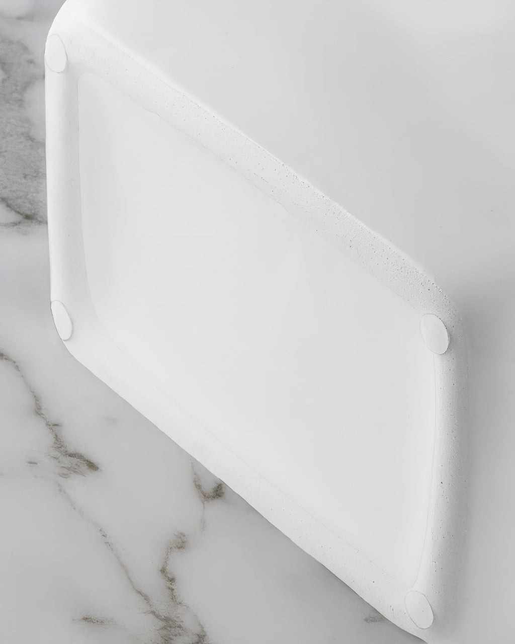 White Ceramic Handbag Vase with Rope Handles