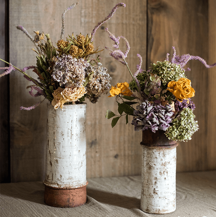 Restoration White Ceramic Vase