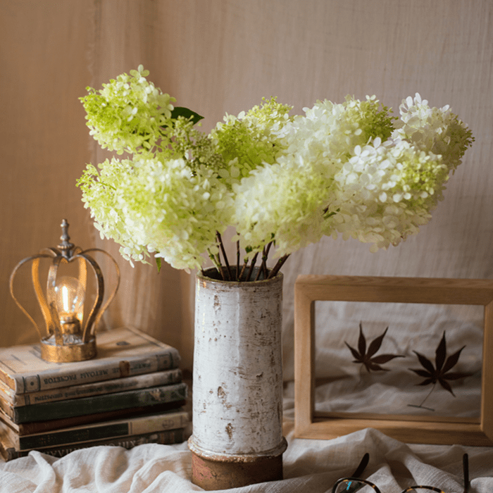 Restoration White Ceramic Vase
