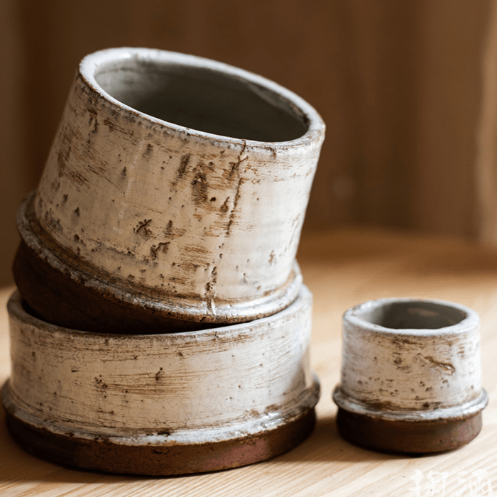 Restoration White Ceramic Vase