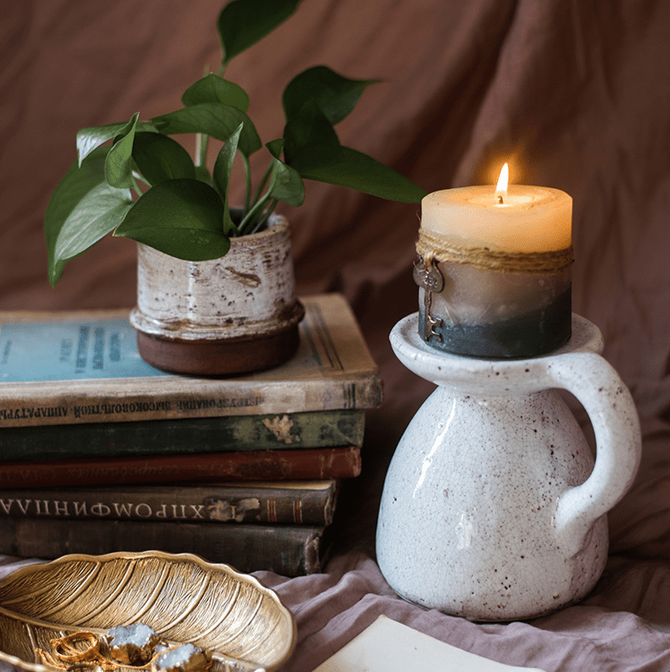 Restoration White Ceramic Vase