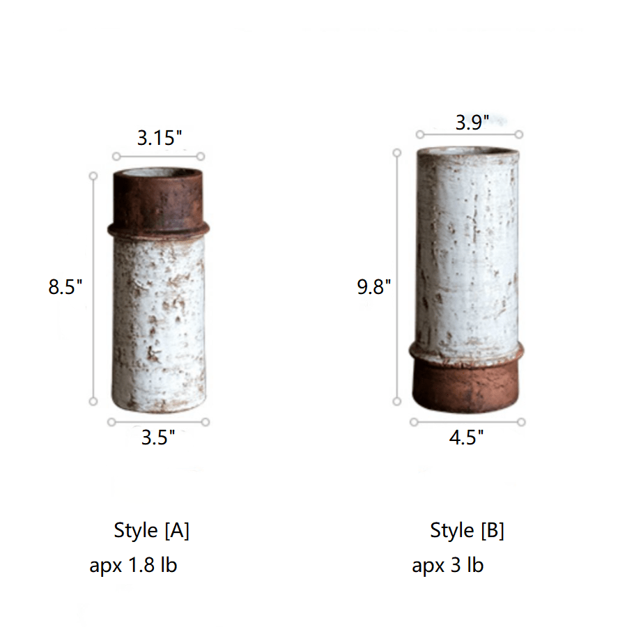 Restoration White Ceramic Vase