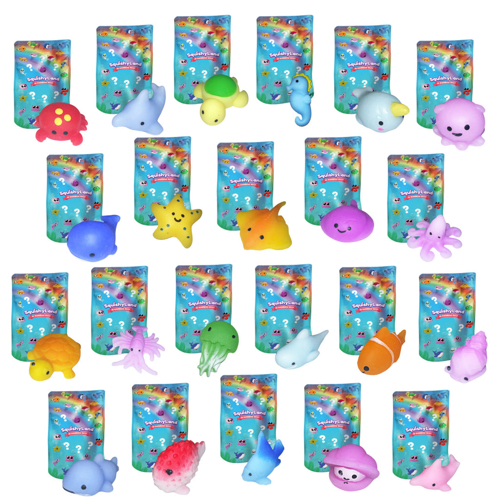 Mystery Sea Animal Squishies — 22-Piece Pack