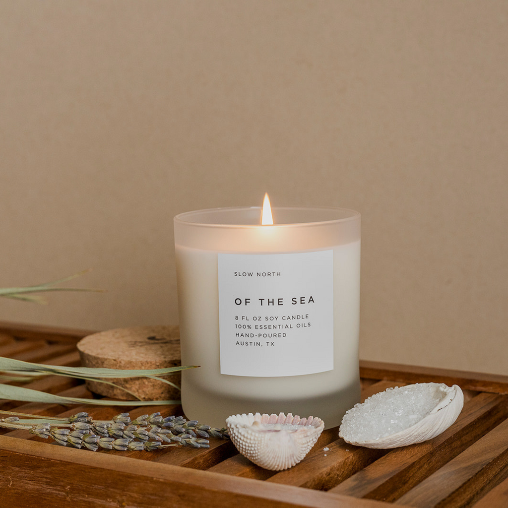 Of the Sea Soy Candle — Eucalyptus, Lavender & Peppermint