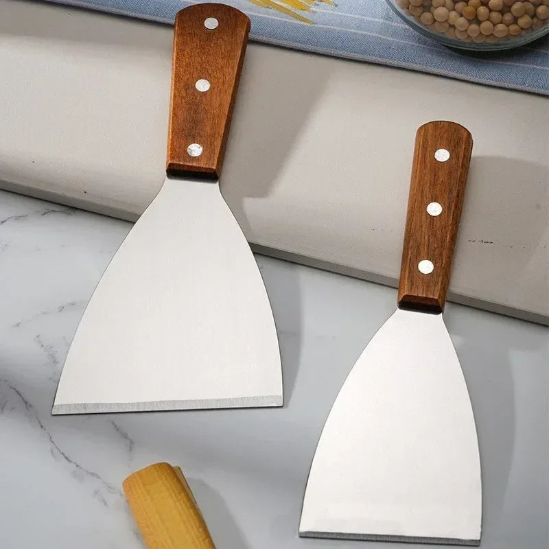 Wood-Handled Stainless Steel Spatula